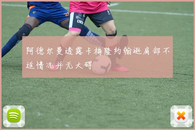阿德尔曼透露卡梅隆约翰逊肩部不适情况并无大碍